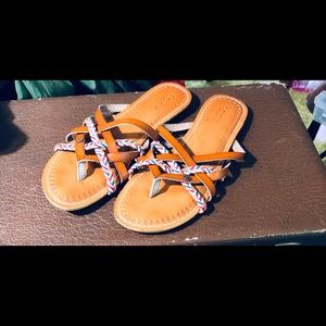 - Roxie Shea strappy slide sandals